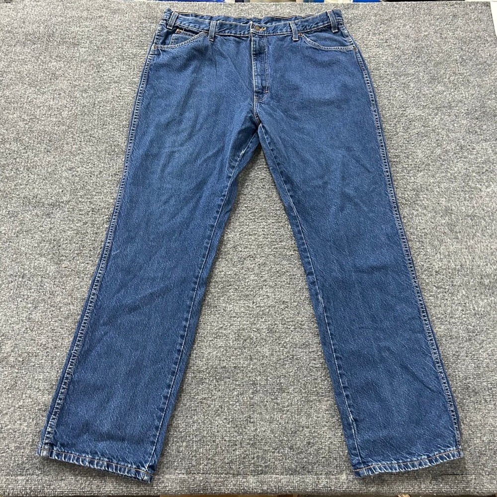 Dickies Jeans Mens Size 40 Blue Straight Leg Denim Relaxed Fit Workwear Casual